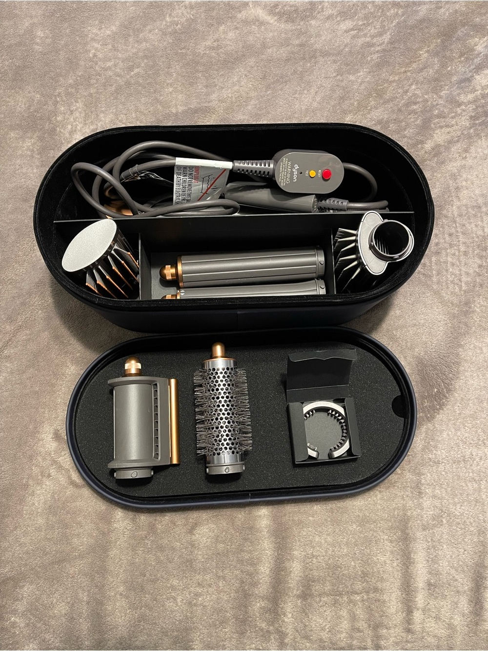 Dyson Navy Blue Travel Case with Styling Attachments